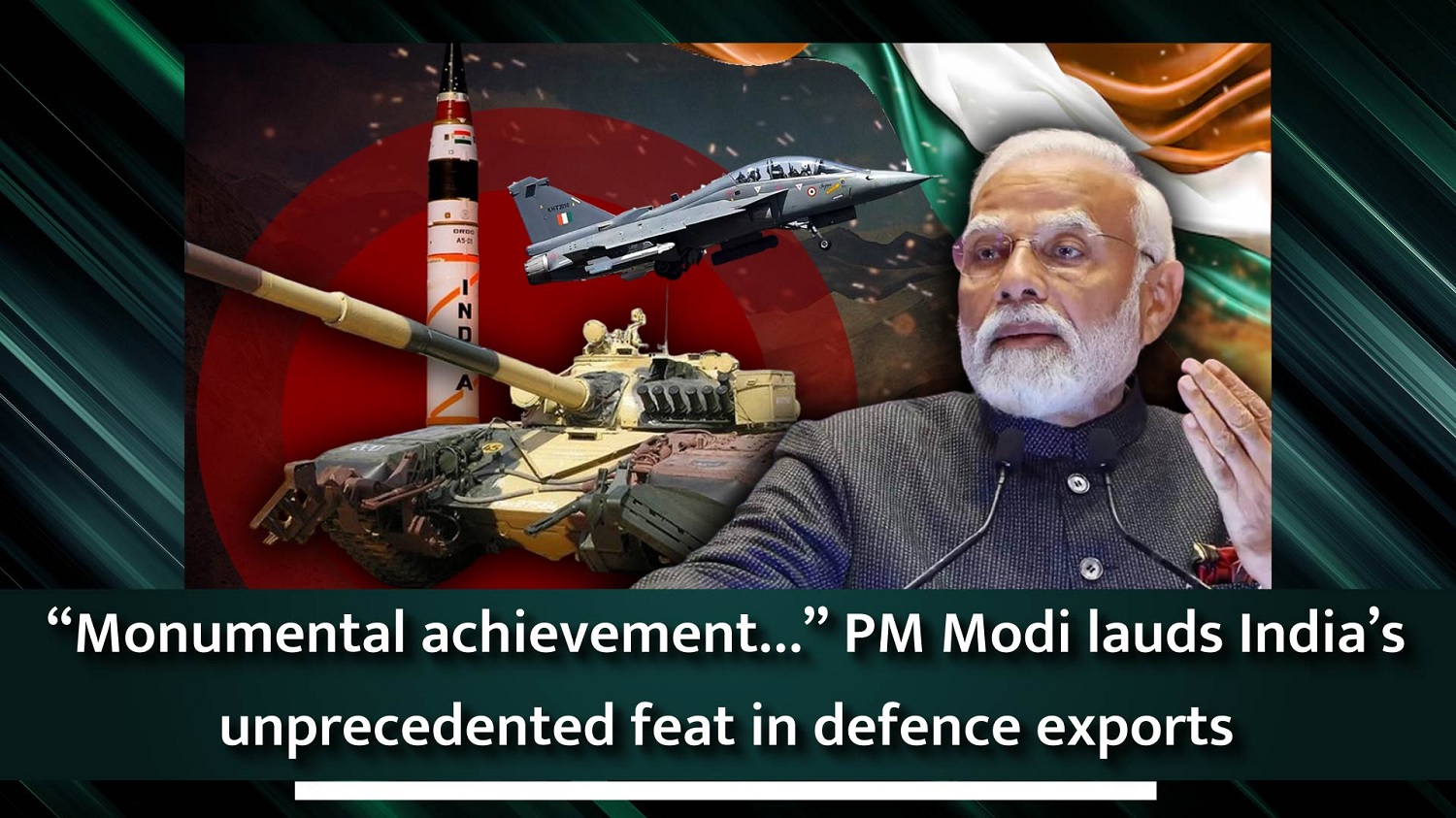 `Monumental achievement` PM Narendra Modi lauds India`s unprecedented feat in defence exports